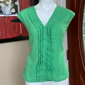 New York & Co. 7th Avenue Polka Dot Blouse